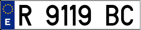 Trailer License Plate